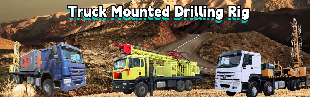 China Truck Mounted Water การเจาะ เครื่องจักร ไฮดรอลิก 600m Depth Water Well การเจาะ Rig