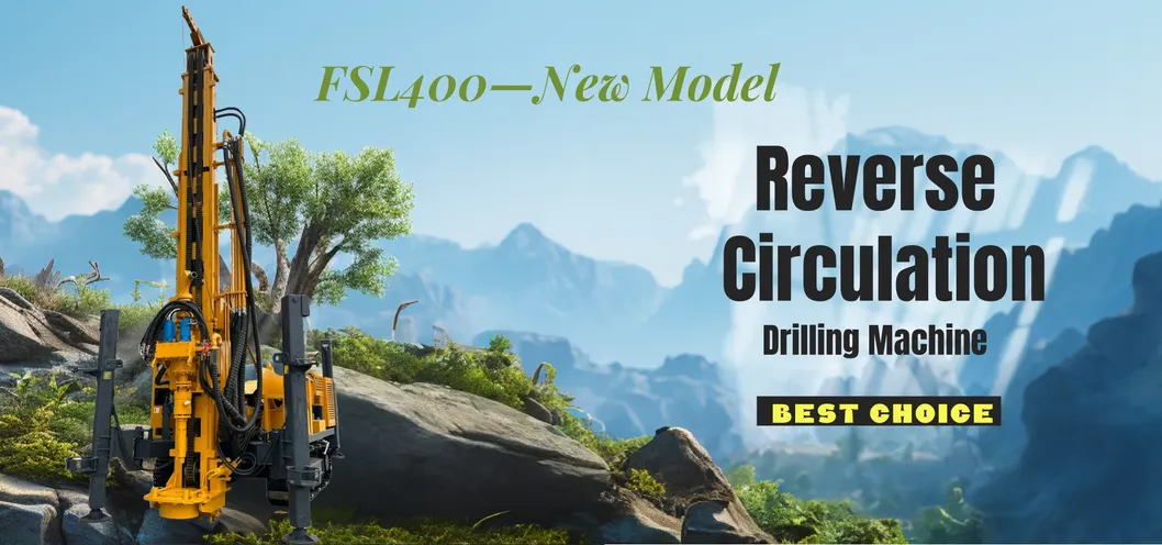 Fsl400 Efficient RC การไหลเวียนย้อนกลับ การเจาะ เครื่องจักร Air Lift Deep Exploration High Recovery Mining