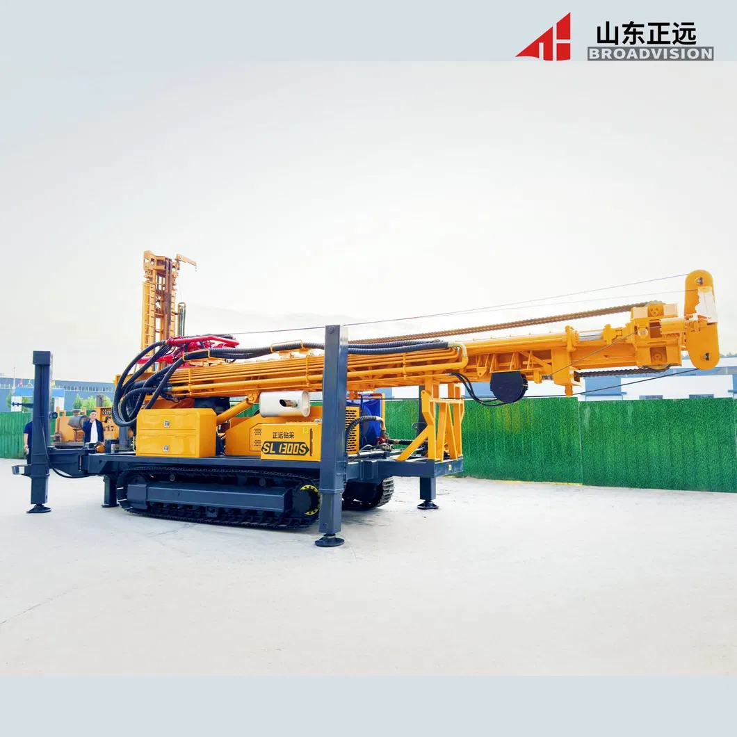 China 1300m Drill Rig for Water Well Mine การเจาะ Rig Diesel Engine Water Well Drill Rig เครื่องจักร for Sale