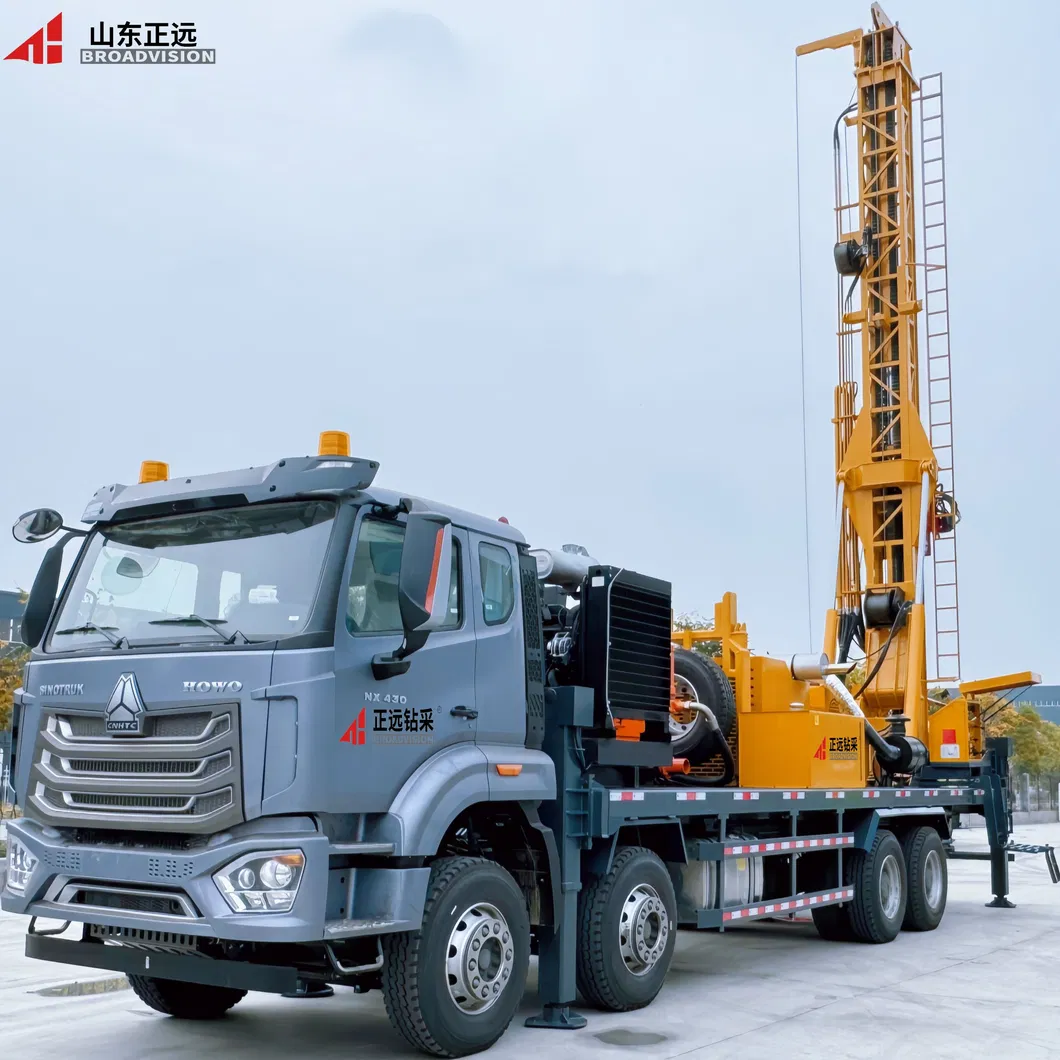 1000 Meter Sc1000 Truck Mounted Water Well Rotary การเจาะ Rig เครื่องจักร Factory Price for Sale