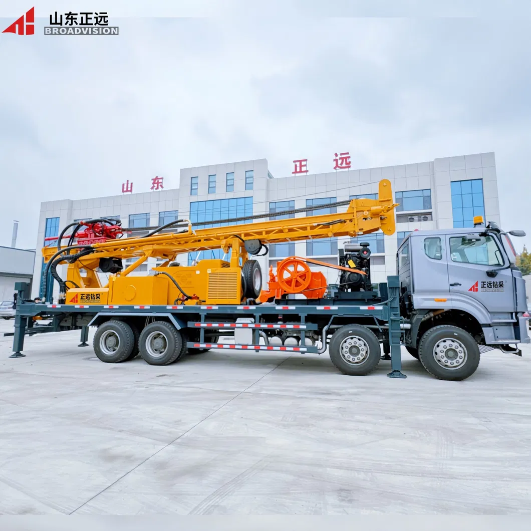 1000 Meter Sc1000 Truck Mounted Water Well Rotary การเจาะ Rig เครื่องจักร Factory Price for Sale