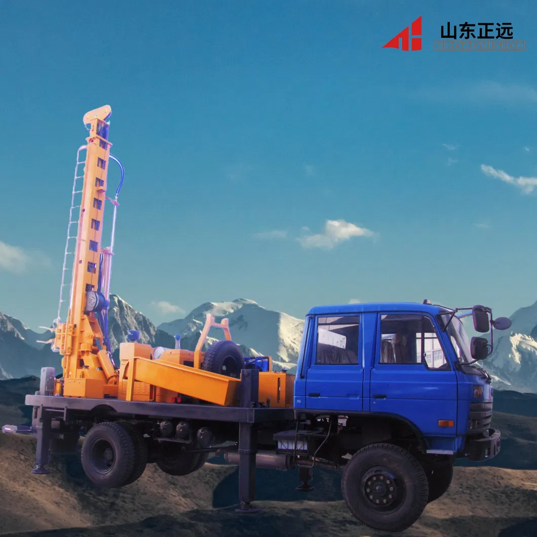 500 Meters DTH Water การเจาะ Rig Truck Mounted Borehole การเจาะ Rig
