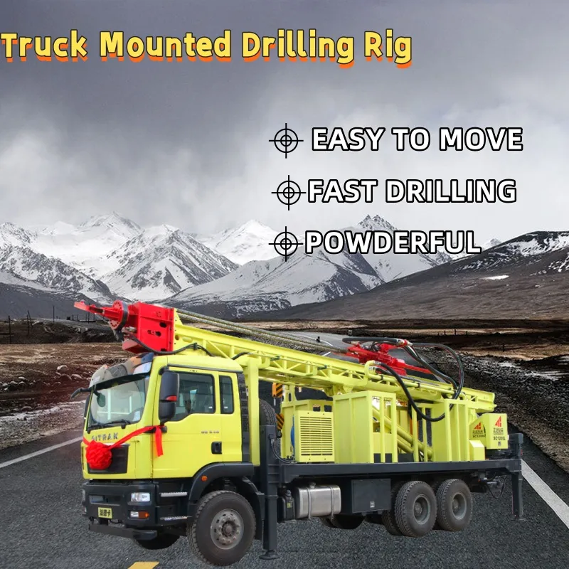 1200m Truck-Mounted Water Well การเจาะ Rig เครื่องจักร