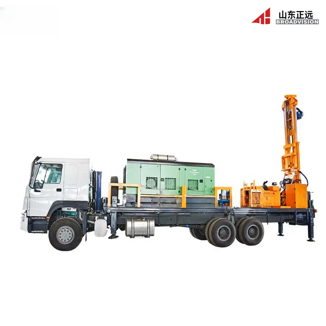 Factory Price 200m Depth Truck Mounted Borehole Drill เครื่องจักร Rotary การเจาะ Equipment Water Well การเจาะ Rigs