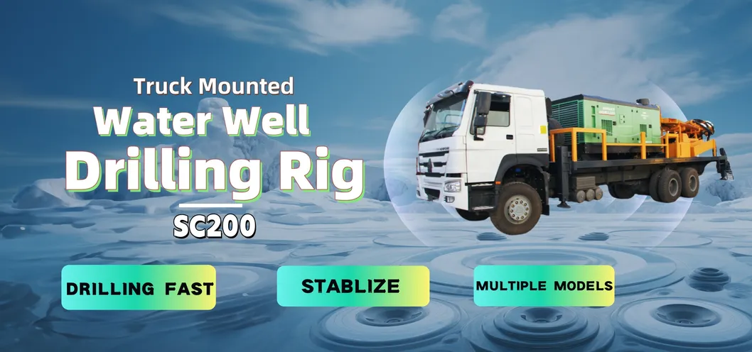 Factory Price 200m Depth Truck Mounted Borehole Drill เครื่องจักร Rotary การเจาะ Equipment Water Well การเจาะ Rigs